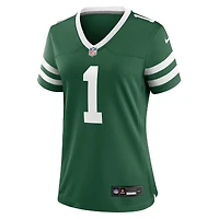 Maillot de match Nike Ahmad Sauce Gardner Legacy vert New York Jets pour femme