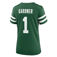 Maillot de match Nike Ahmad Sauce Gardner Legacy vert New York Jets pour femme