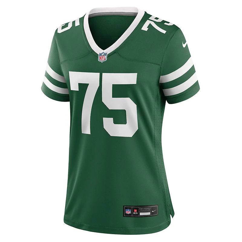 Maillot Nike Alijah Vera-Tucker Legacy Green pour femme des New York Jets