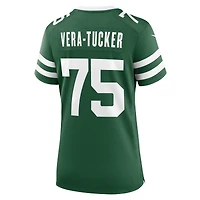 Maillot Nike Alijah Vera-Tucker Legacy Green pour femme des New York Jets