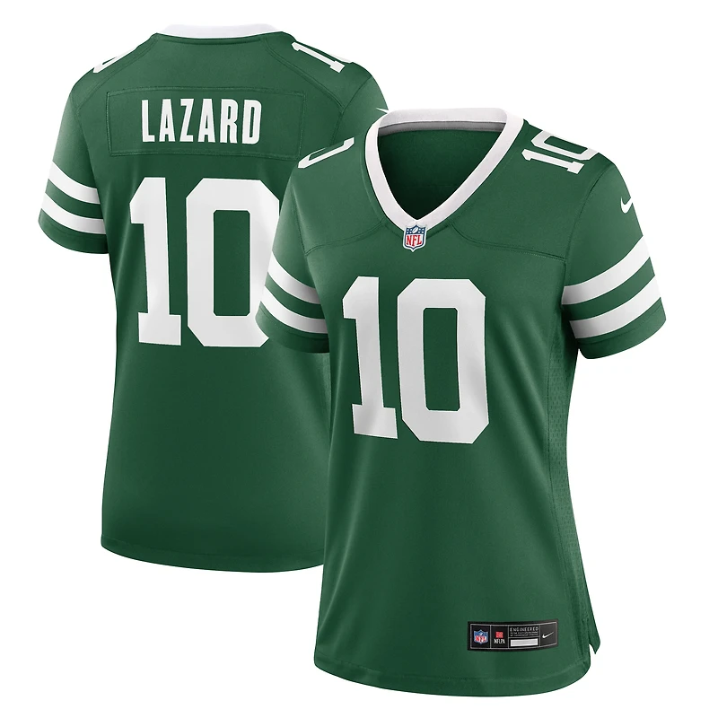 Maillot de match Nike Allen Lazard Legacy Green des New York Jets pour femme