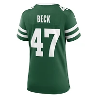 Maillot Nike Andrew Beck Legacy Green pour femme des New York Jets