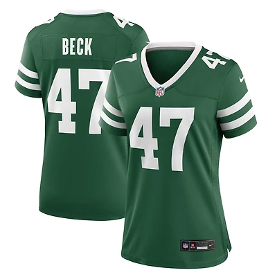 Maillot Nike Andrew Beck Legacy Green pour femme des New York Jets