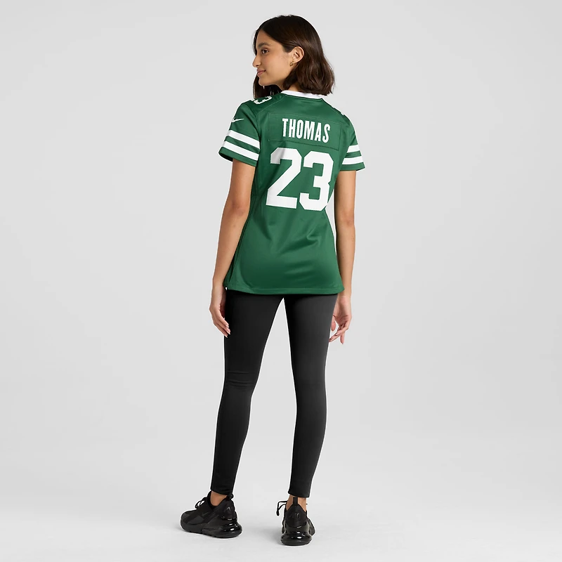 Women's Nike Azareye'h Thomas Legacy Green New York Jets Team Game Jersey
