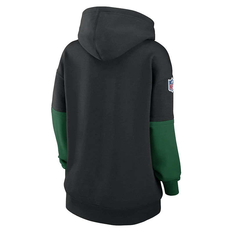 Sweat à capuche Nike noir essentiel pour femme des New York Jets