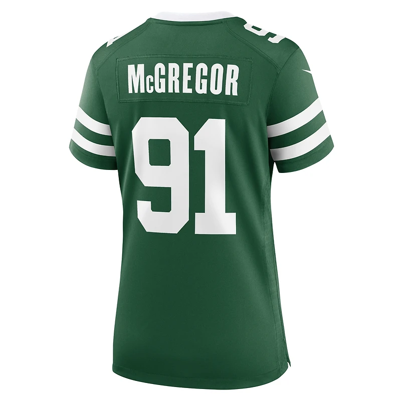 Maillot Nike Braiden McGregor Legacy Green pour femme des New York Jets