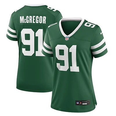 Maillot Nike Braiden McGregor Legacy Green pour femme des New York Jets