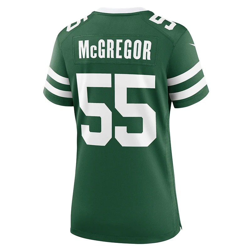 Maillot Nike Braiden McGregor Legacy Green pour femme des New York Jets