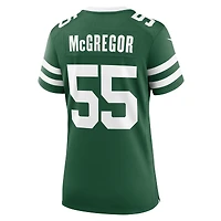 Maillot Nike Braiden McGregor Legacy Green pour femme des New York Jets