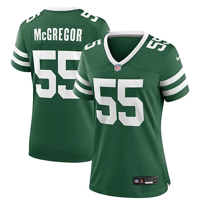 Maillot Nike Braiden McGregor Legacy Green pour femme des New York Jets