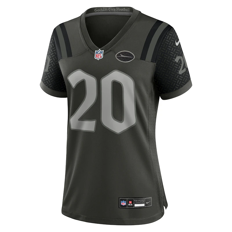 Women's Nike Breece Hall Gotham Green New York Jets 2025 Rivalries Collection Game Jersey