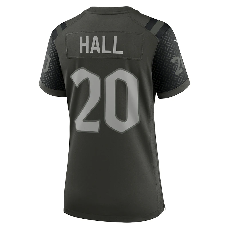 Women's Nike Breece Hall Gotham Green New York Jets 2025 Rivalries Collection Game Jersey
