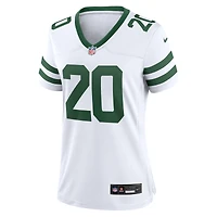 Maillot de match Nike Breece Hall Legacy blanc des Jets New York pour femme