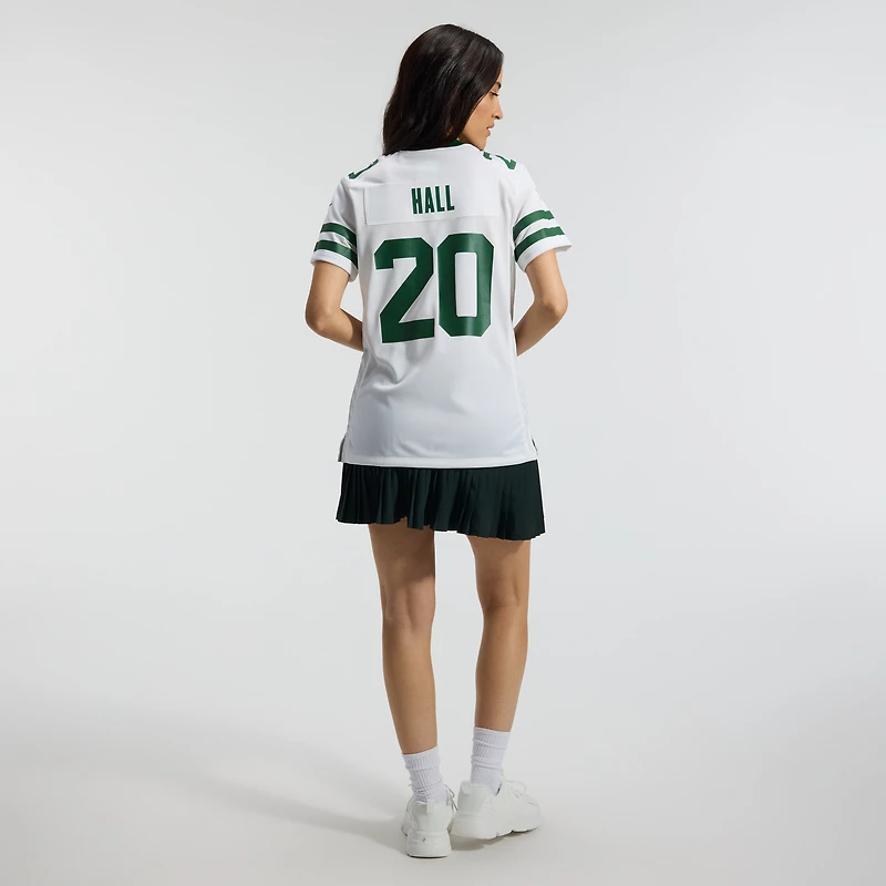 Maillot de match Nike Breece Hall Legacy blanc des Jets New York pour femme