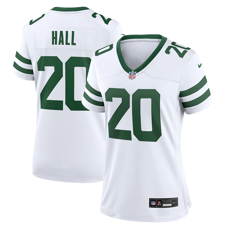 Maillot de match Nike Breece Hall Legacy blanc des Jets New York pour femme
