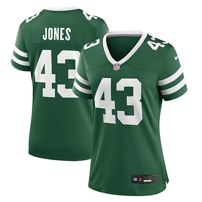 Maillot Nike Cam Jones Legacy Green pour femme des New York Jets