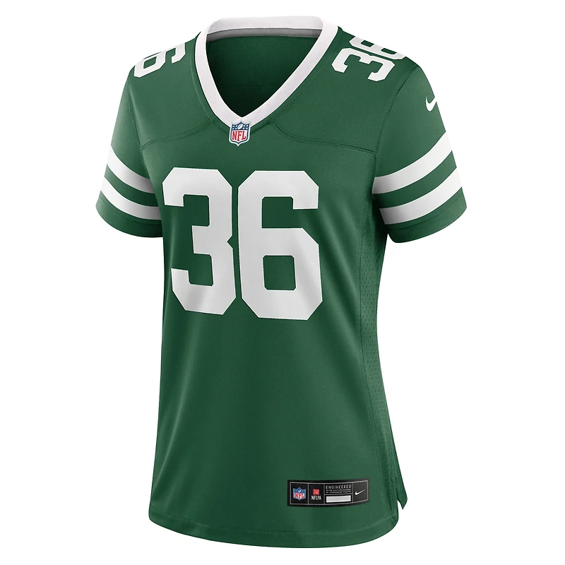 Maillot de match Nike Chuck Clark Legacy Green des New York Jets pour femme