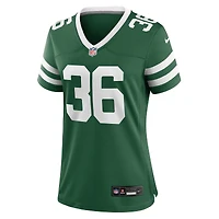 Maillot de match Nike Chuck Clark Legacy Green des New York Jets pour femme