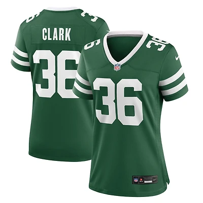 Maillot de match Nike Chuck Clark Legacy Green des New York Jets pour femme