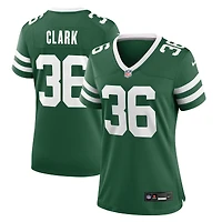 Maillot de match Nike Chuck Clark Legacy Green des New York Jets pour femme