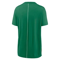 T-shirt tri-mélange Nike Jets New York crème/vert Kelly pour femme