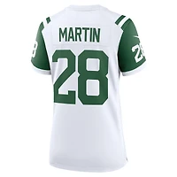 Maillot de match joueur retraité alternatif classique des Jets New York Nike Curtis Martin blanc pour femme