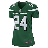 Maillot de jeu pour joueur à la retraite des New York Jets Nike Darrelle Revis Gotham vert femme