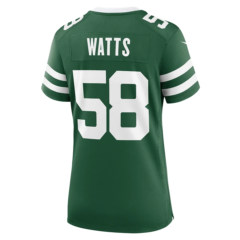 Women's Nike Eric Watts Legacy Green New York Jets Team Game Jersey