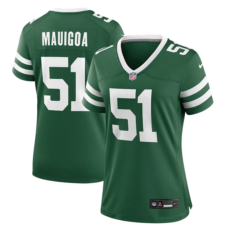 Maillot Nike Francisco Mauigoa Legacy Green pour femme des New York Jets