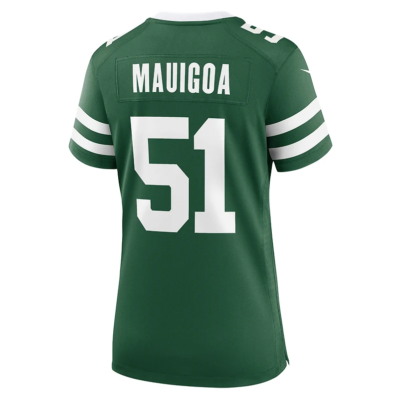 Maillot Nike Francisco Mauigoa Legacy Green pour femme des New York Jets