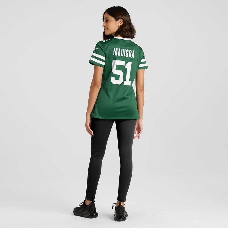 Maillot Nike Francisco Mauigoa Legacy Green pour femme des New York Jets