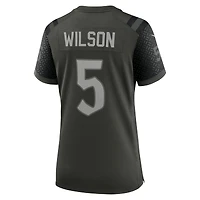 Women's Nike Garrett Wilson Gotham Green New York Jets 2025 Rivalries Collection Game Jersey