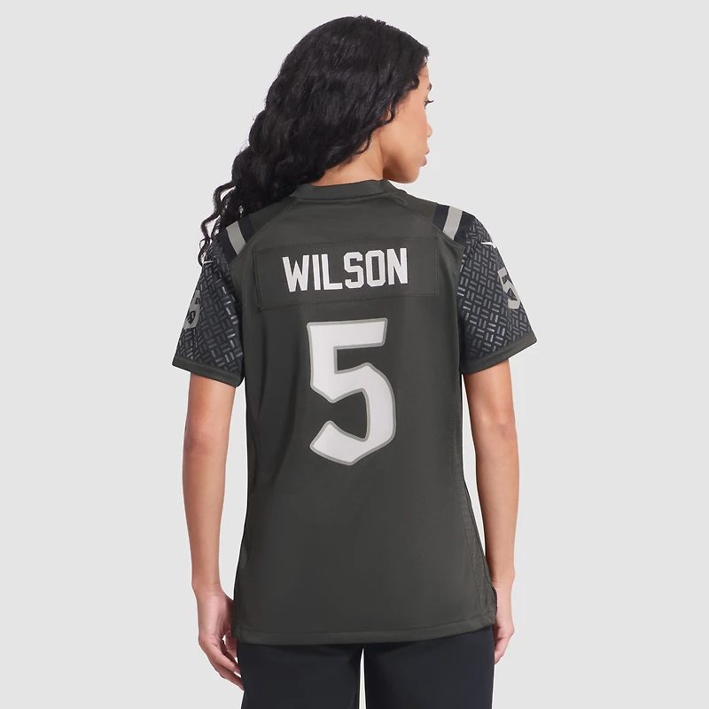 Maillot de match Nike Garrett Wilson Empire Green New York Jets 2025 Rivalries Collection pour femme