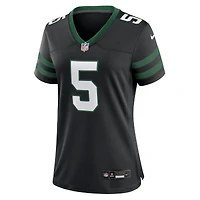Maillot de match Nike Garrett Wilson Legacy vert New York Jets pour femme