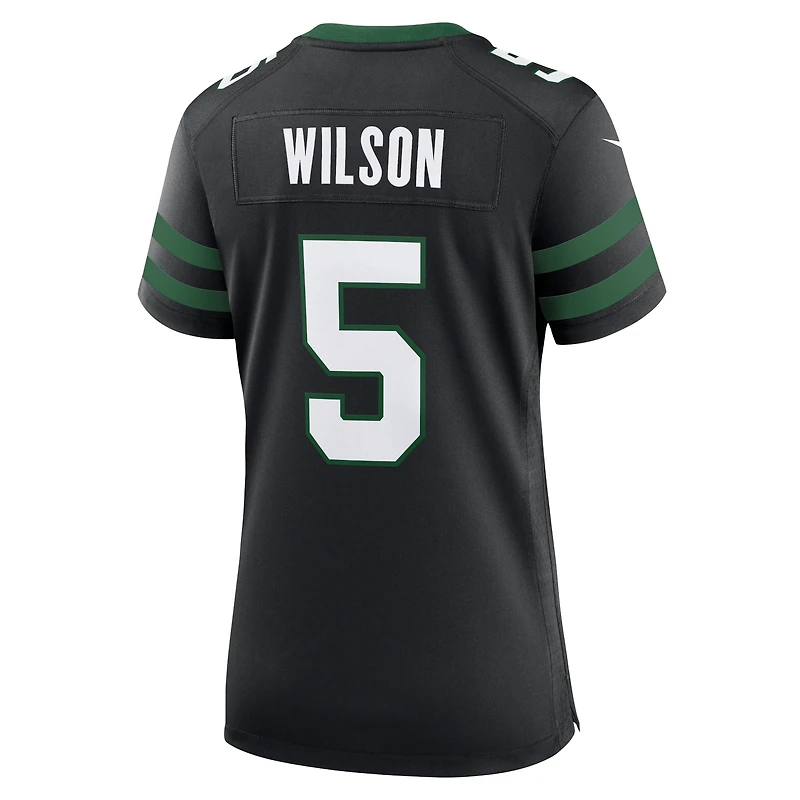Maillot de match Nike Garrett Wilson Legacy vert New York Jets pour femme