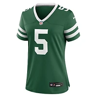 Maillot de match Nike Garrett Wilson Legacy vert New York Jets pour femme