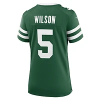 Maillot de match Nike Garrett Wilson Legacy vert New York Jets pour femme
