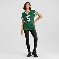 Maillot de match Nike Garrett Wilson Legacy vert New York Jets pour femme