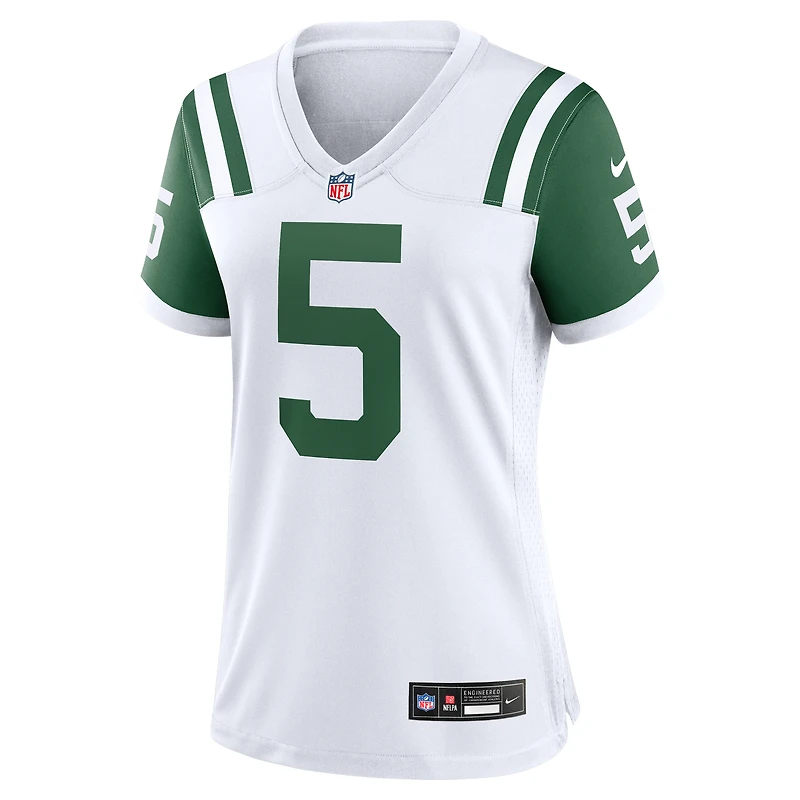 Women's Nike Garrett Wilson White New York Jets Classic Alternate Game Jersey