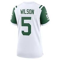 Maillot Nike Garrett Wilson pour femme, blanc, New York Jets, jeu alternatif classique
