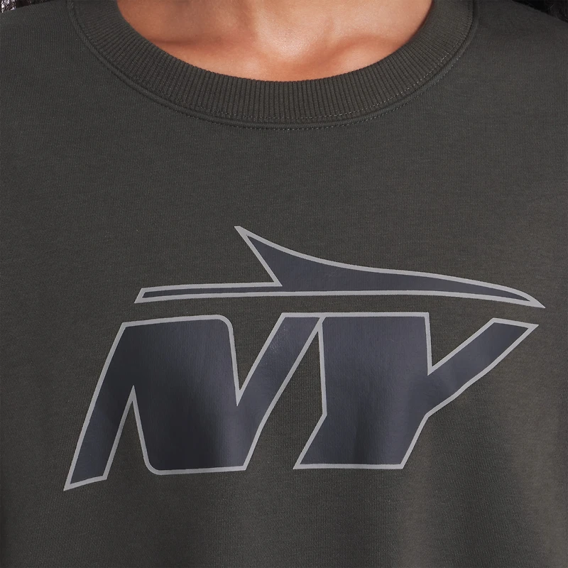 Sweat-shirt en molleton surdimensionné Phoenix de la collection Rivalries 2025 des New York Jets, Nike Gotham Green, pour femme