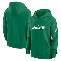 Women's Nike Green New York Jets Club Fleece Hoodie