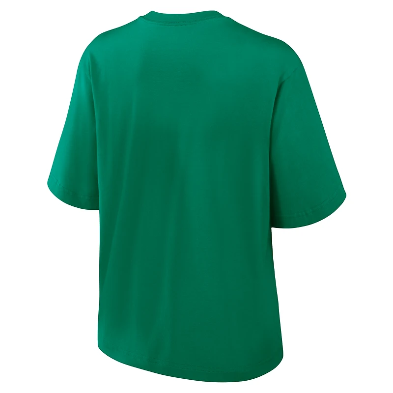 T-shirt Nike vert Glory Arch Boxy pour femme des New York Jets
