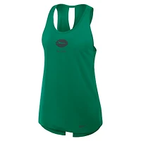 Women's Nike Green New York Jets Glory Open-Back Crisscross Dri-FIT Tank Top
