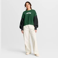 Sweat-shirt oversize à blocs de couleurs Nike vert New York Jets pour femme