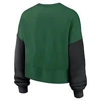 Sweat-shirt oversize à blocs de couleurs Nike vert New York Jets pour femme