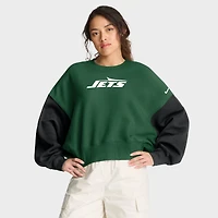 Sweat-shirt oversize à blocs de couleurs Nike vert New York Jets pour femme