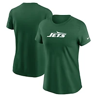 T-shirt Nike vert avec logo principal des New York Jets pour femme