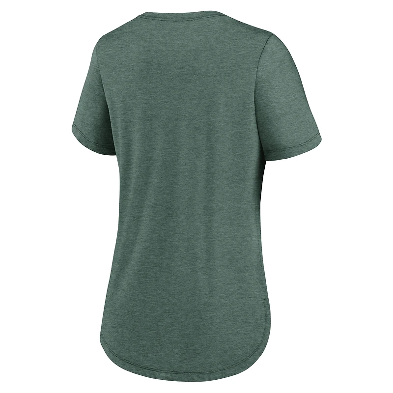 Women's Nike Green New York Jets Script Tri-Blend T-Shirt