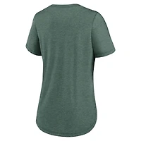 Women's Nike Green New York Jets Script Tri-Blend T-Shirt